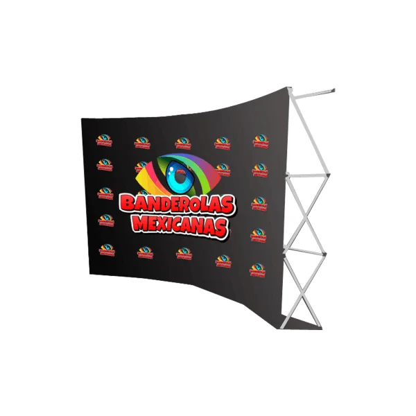 Muro curvo sublimado impreso personalizado